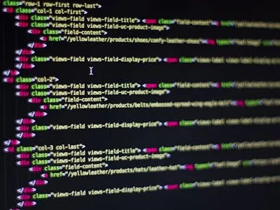 Programming screen