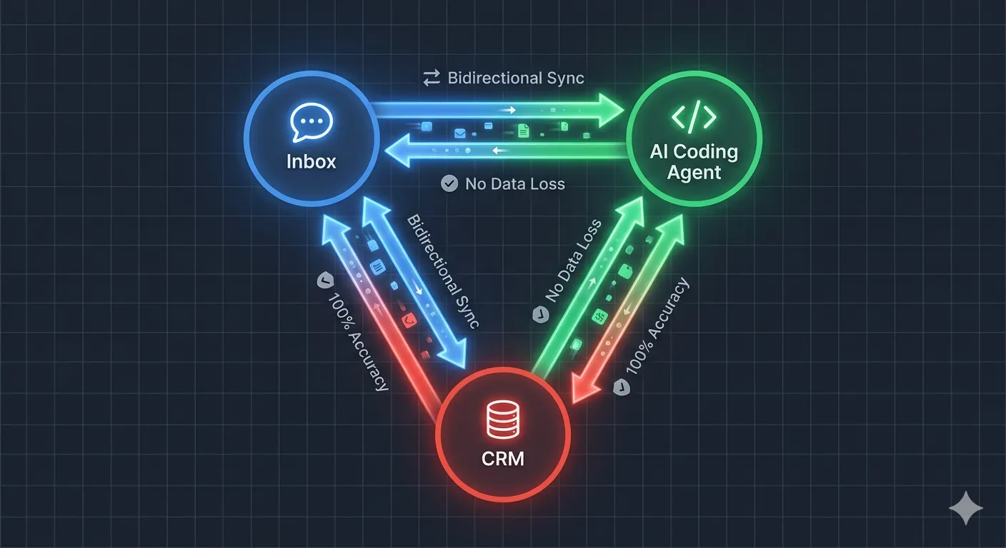 Diagram showing future unified customer communication stack with single source of truth